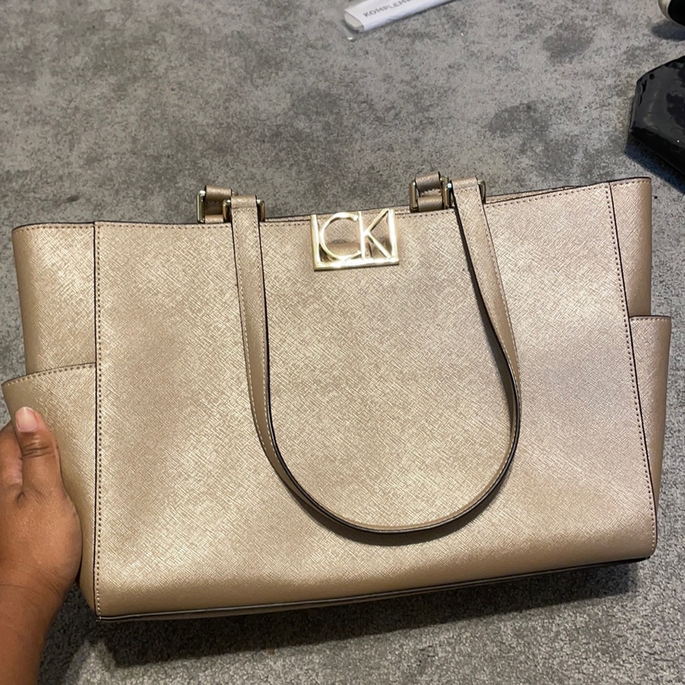 Beige Calvin Klein Tote